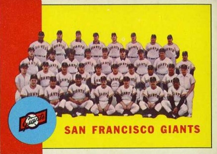 1963 Topps San Francisco Giants Team #417 Baseball Card