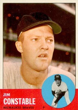 1963 Topps Jim Constable #411 Baseball Card