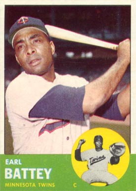 1963 Topps Earl Battey #410 Baseball Card