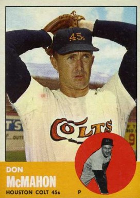 1963 Topps Don McMahon #395 Baseball Card
