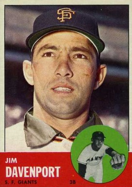 1963 Topps Jim Davenport #388 Baseball Card