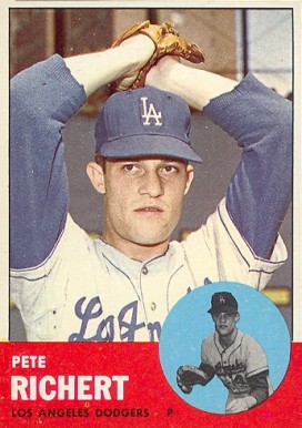 1963 Topps Pete Richert #383 Baseball Card