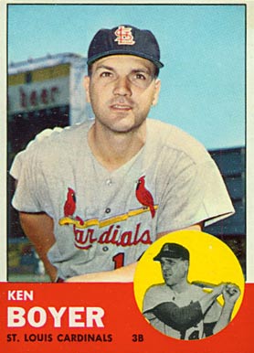 1963 Topps Ken Boyer #375 Baseball Card