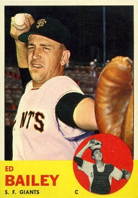 1963 Topps Ed Bailey #368 Baseball Card