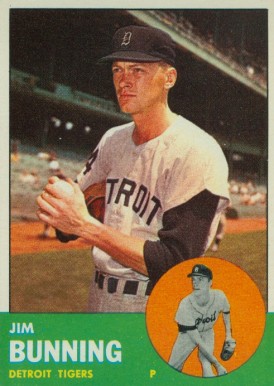1963 Topps Jim Bunning #365 Baseball Card