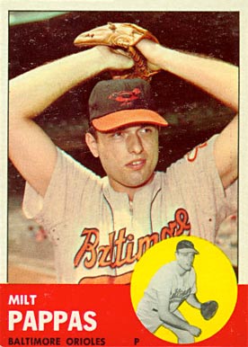 1963 Topps Milt Pappas #358 Baseball Card