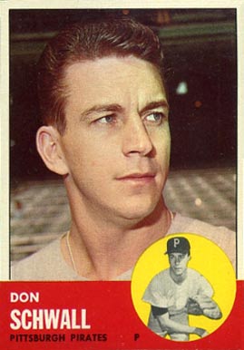 1963 Topps Don Schwall #344 Baseball Card