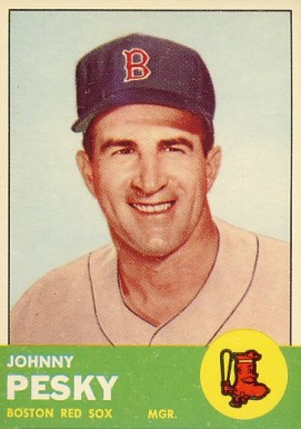 1963 Topps Johnny Pesky #343 Baseball Card