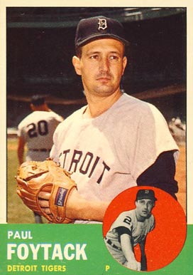 1963 Topps Paul Foytack #327 Baseball Card