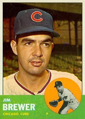 1963 Topps Jim Brewer #309 Baseball Card
