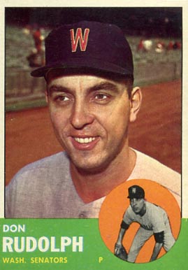 1963 Topps Don Rudolph #291 Baseball Card