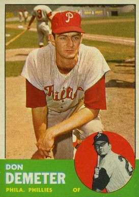 1963 Topps Don Demeter #268 Baseball Card