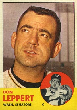 1963 Topps Don Leppert #243 Baseball Card