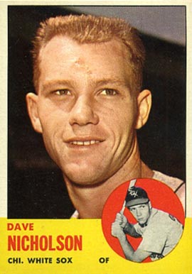 1962 Topps #577 Dave Nicholson Baltimore Orioles Baseball Card 