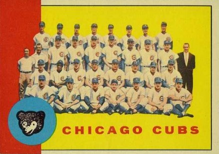 1963 Topps Chicago Cubs Team #222 Baseball Card