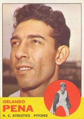 1963 Topps Orlando Pena #214 Baseball Card
