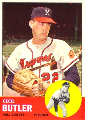 1963 Topps Cecil Butler #201 Baseball Card