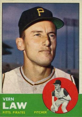 1963 Topps Vern Law #184 Baseball Card