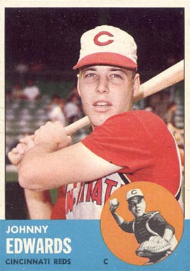 1963 Topps Johnny Edwards #178 Baseball Card