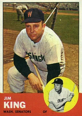 1963 Topps Jim King #176 Baseball Card