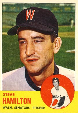1963 Topps Steve Hamilton #171 Baseball Card
