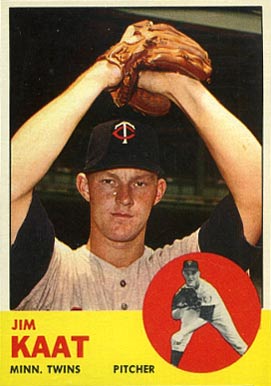 1963 Topps Jim Kaat #165 Baseball Card