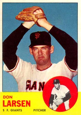 1963 Topps Don Larsen #163 Baseball Card