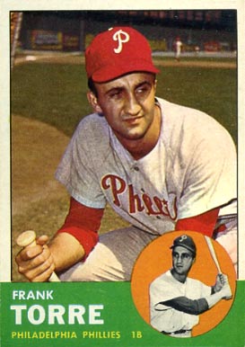 1963 Topps Frank Torre #161 Baseball Card