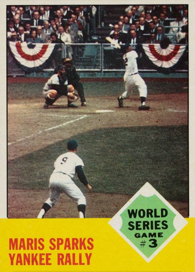 1963 Topps World Series Game #3 #144 Baseball Card