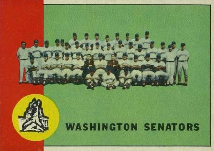 1963 Topps Washington Senators Team #131 Baseball Card