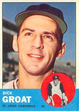 1963 Topps Dick Groat #130 Baseball Card