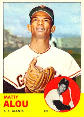 1963 Topps Matty Alou #128 Baseball Card