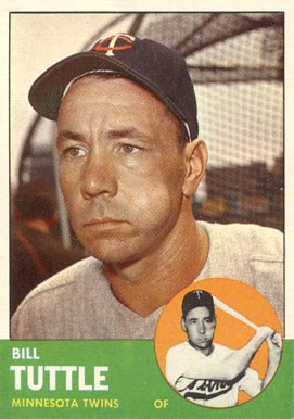 1963 Topps Bill Tuttle #127 Baseball Card