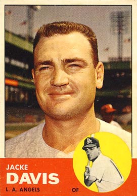 1963 Topps Jacke Davis #117 Baseball Card
