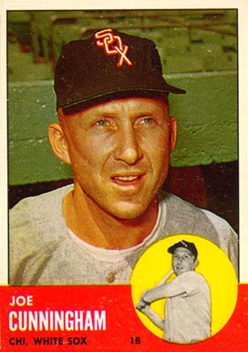 1963 Topps Joe Cunningham #100 Baseball Card