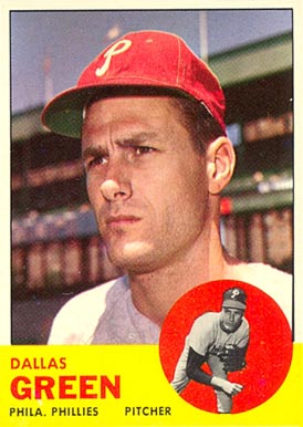 1963 Topps Dallas Green #91 Baseball Card