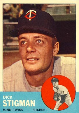 1963 Topps Dick Stigman #89 Baseball Card