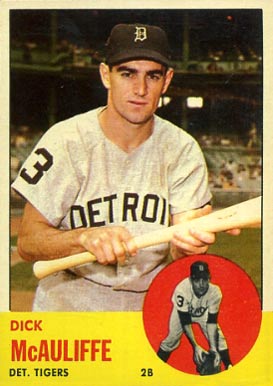1963 Topps Dick McAuliffe #64 Baseball Card