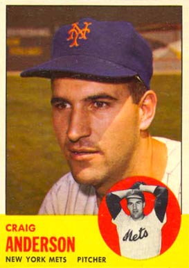 1963 Topps Craig Anderson #59 Baseball Card