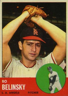 1963 Topps Bo Belinsky #33 Baseball Card