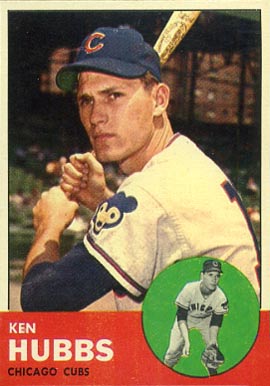 1963 Topps Ken Hubbs #15 Baseball Card