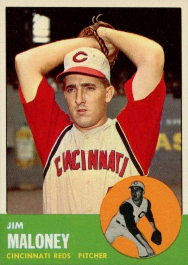 1963 Topps Jim Maloney #444 Baseball Card
