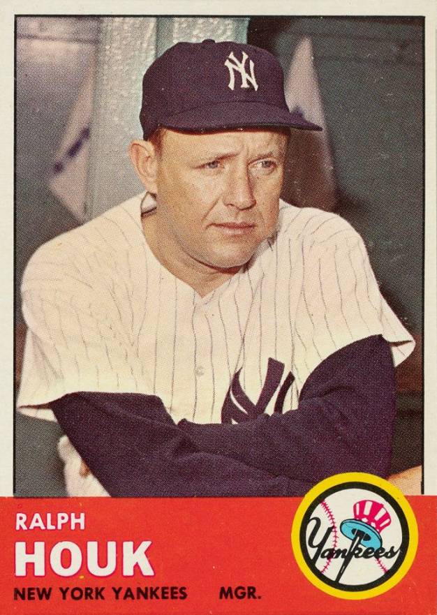 1963 Topps Ralph Houk #382 Baseball Card