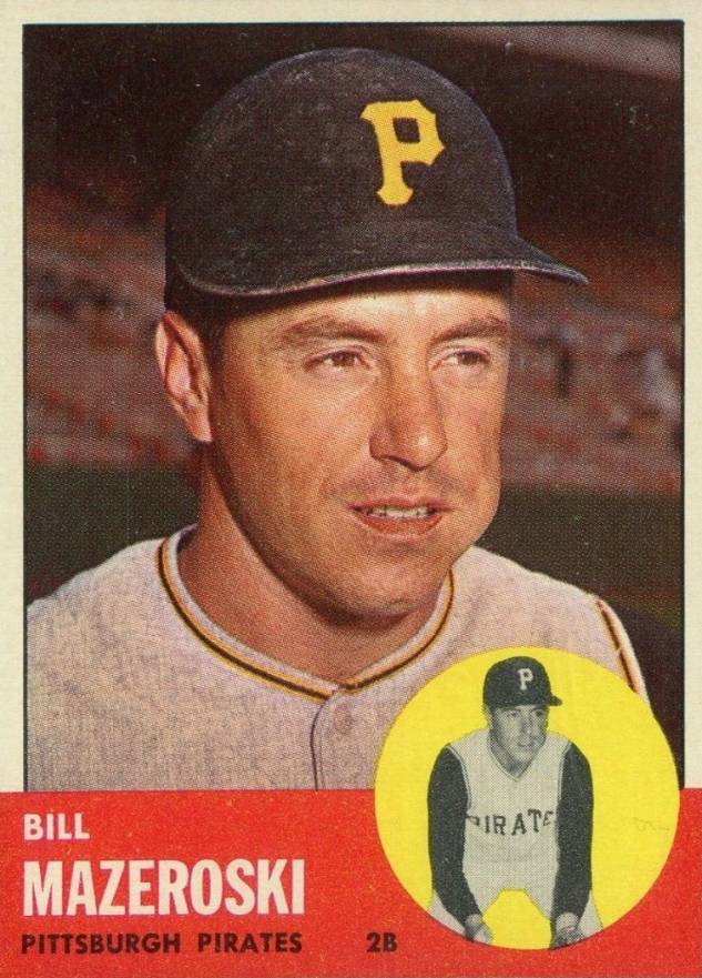 1963 Topps Bill Mazeroski #323 Baseball Card