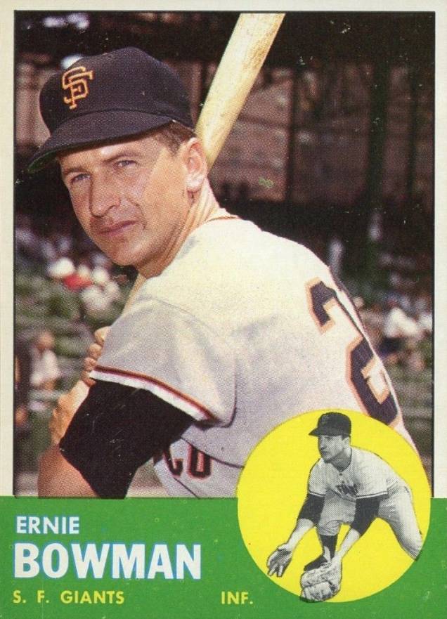 1963 Topps Ernie Bowman #61 Baseball Card