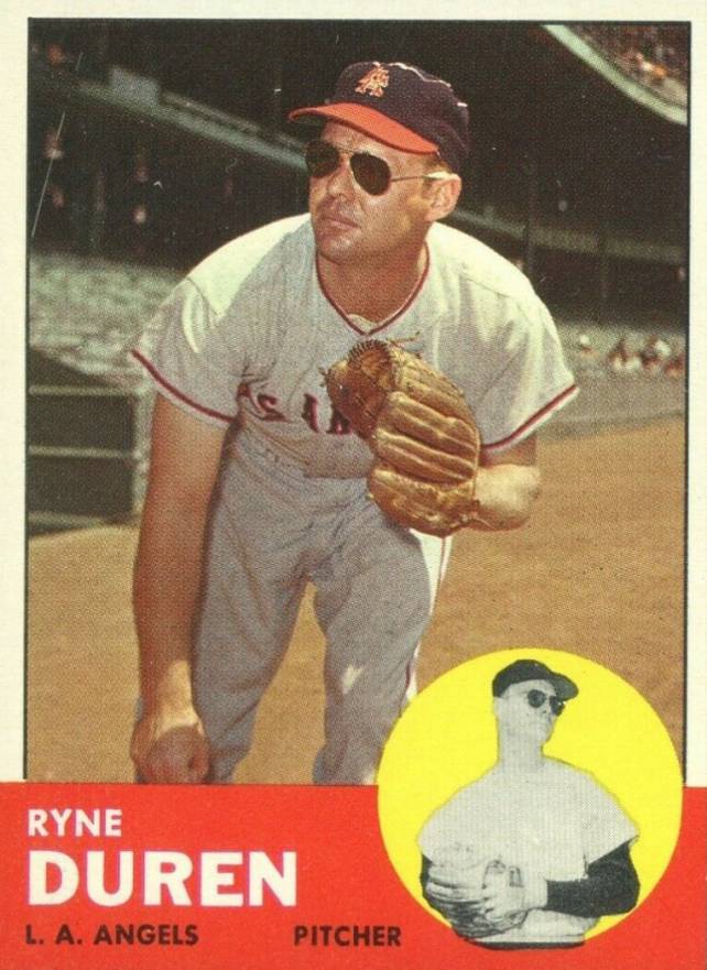 1963 Topps Ryne Duren #17 Baseball Card