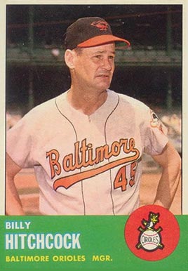 1963 Topps Billy Hitchcock #213 Baseball Card