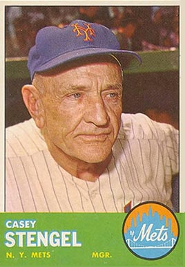 1963 Topps Casey Stengel #233 Baseball Card