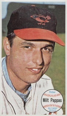 1964 Topps Giants Milt Pappas #5 Baseball Card