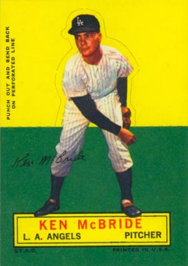 1964 Topps Stand-Up Ken McBride #50 Baseball Card